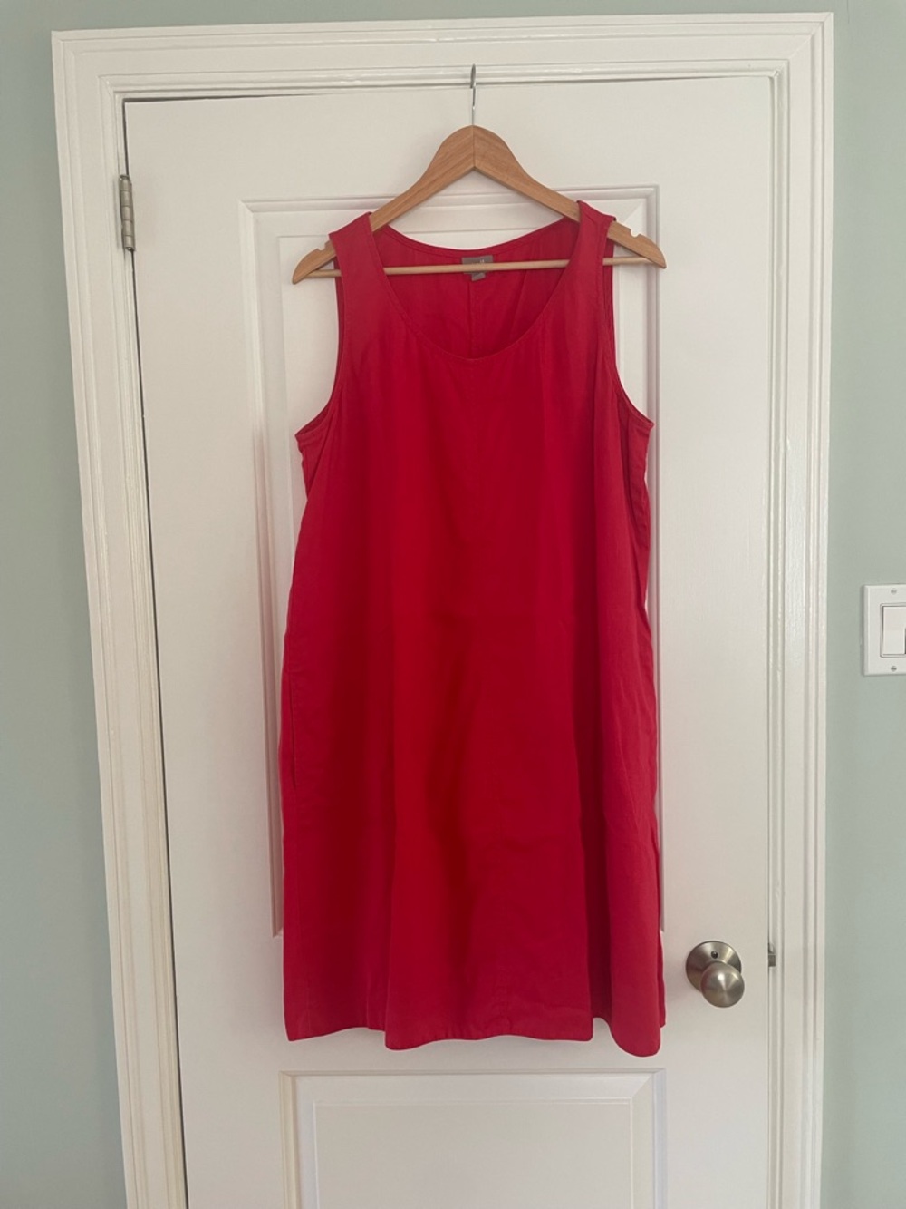 J.Jill pink 100% linen sleeveless dress (size L)